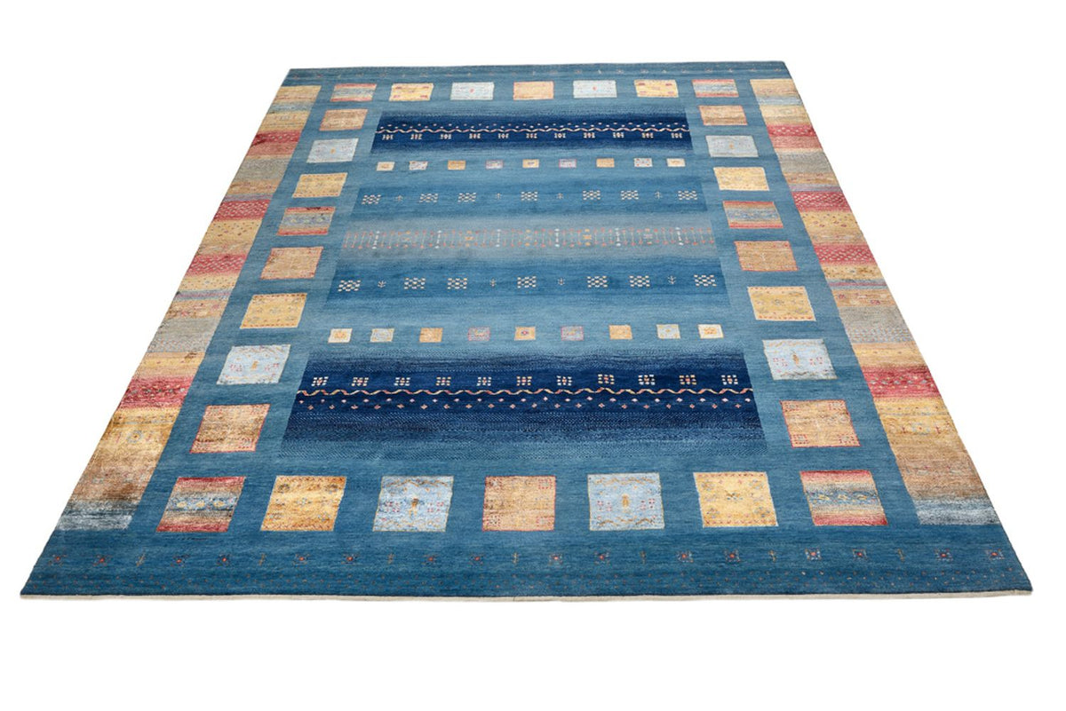 Gabbeh-tæppe - Loribaft Indus - 338 x 249 cm - blå