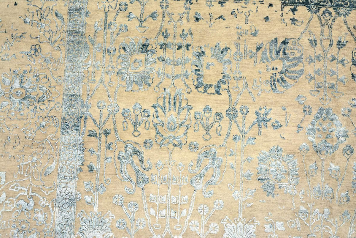 Designer tæppe - 372 x 268 cm - lys beige