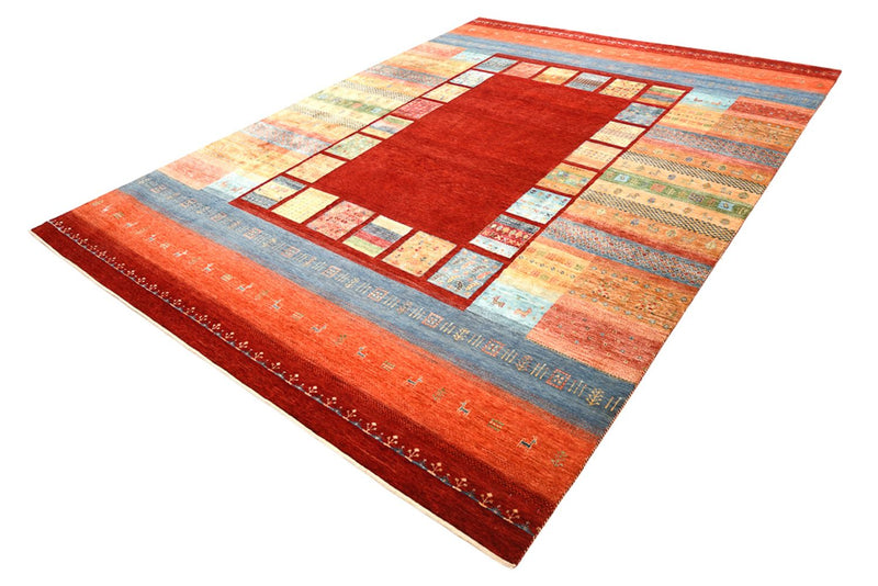 Gabbeh-tæppe - Loribaft Indus - 336 x 250 cm - rød