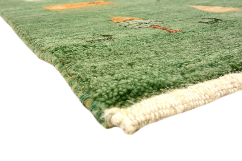 Gabbeh-tæppe - Loribaft Indus - 246 x 206 cm - grøn