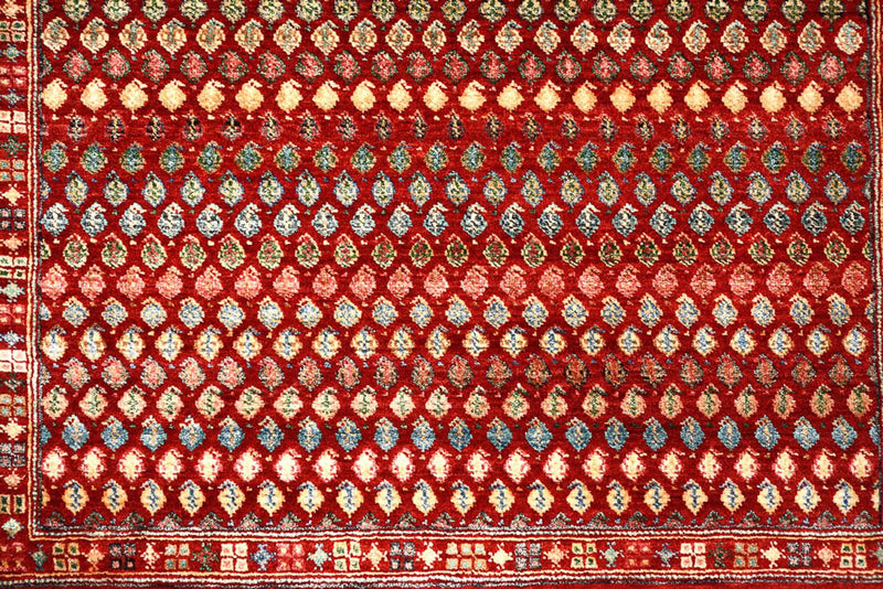 Designer tæppe - 155 x 97 cm - bordeaux rød