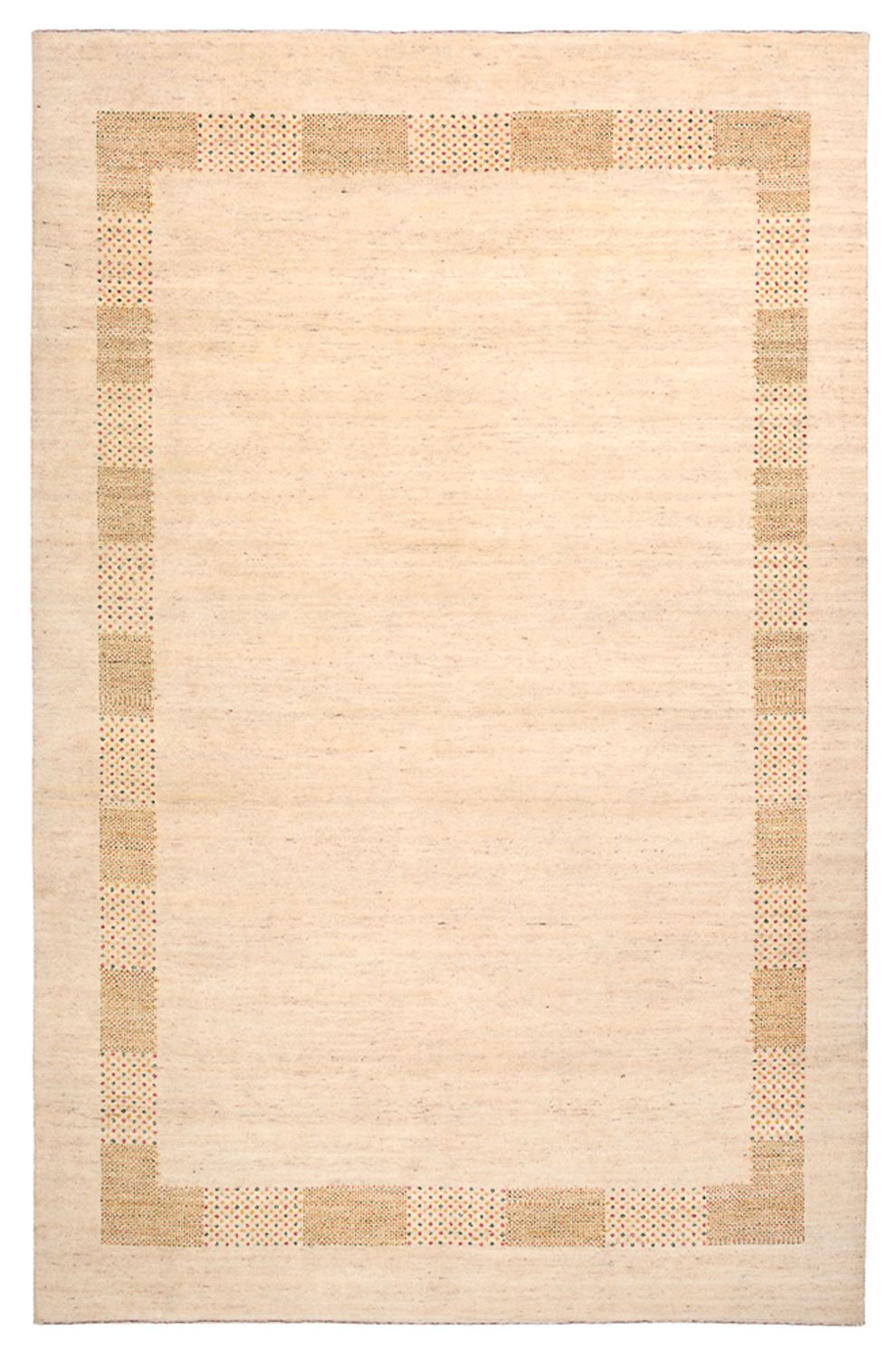 Gabbeh-tæppe - Loribaft Indus - 295 x 191 cm - lys beige