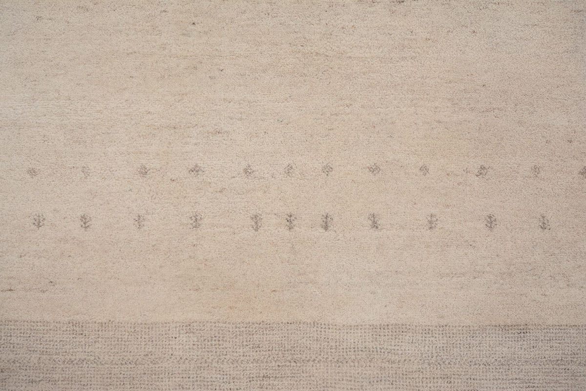 Gabbeh-tæppe - Loribaft Indus - 201 x 146 cm - lysegrå