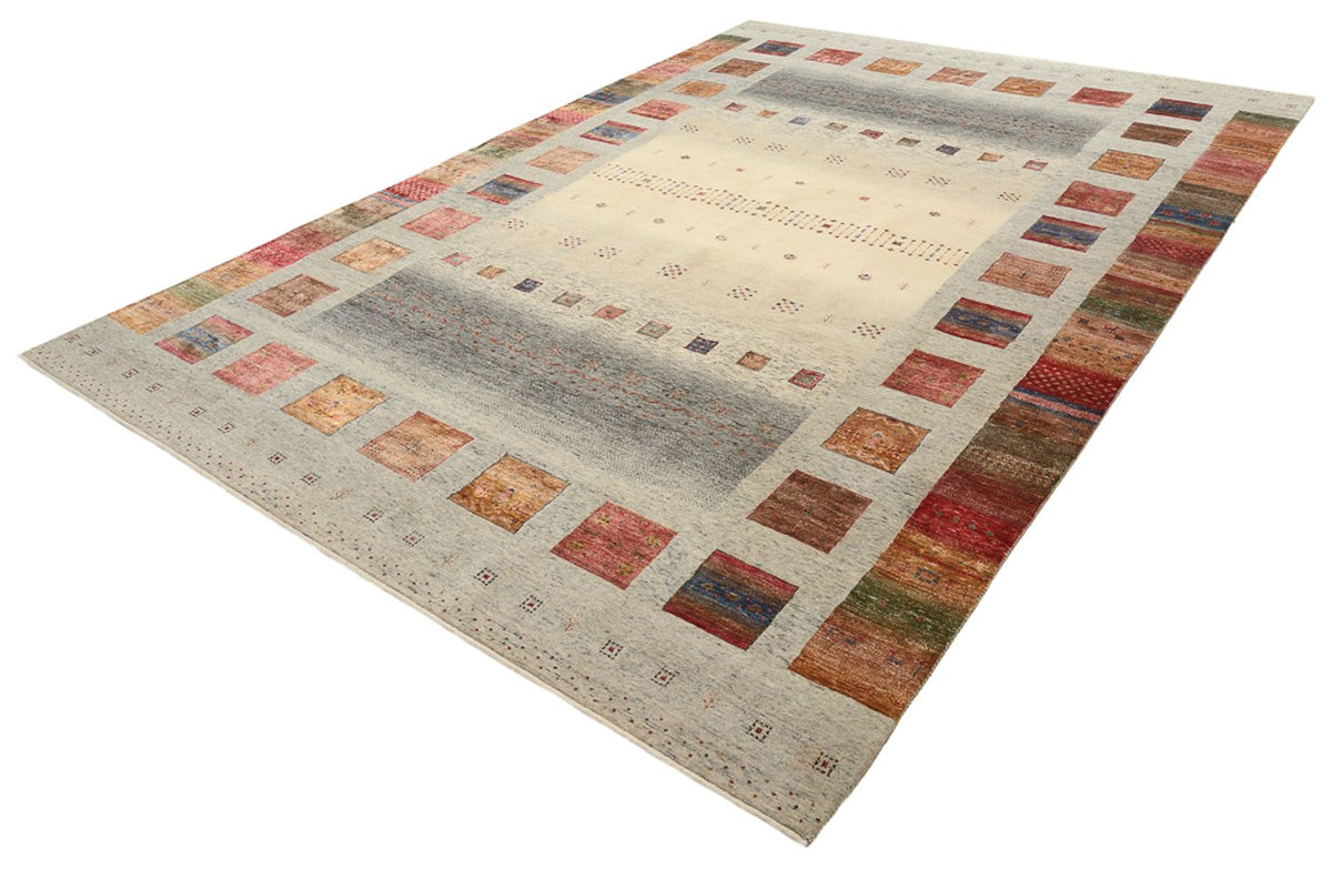 Gabbeh-tæppe - Loribaft Indus - 354 x 248 cm - mørk beige