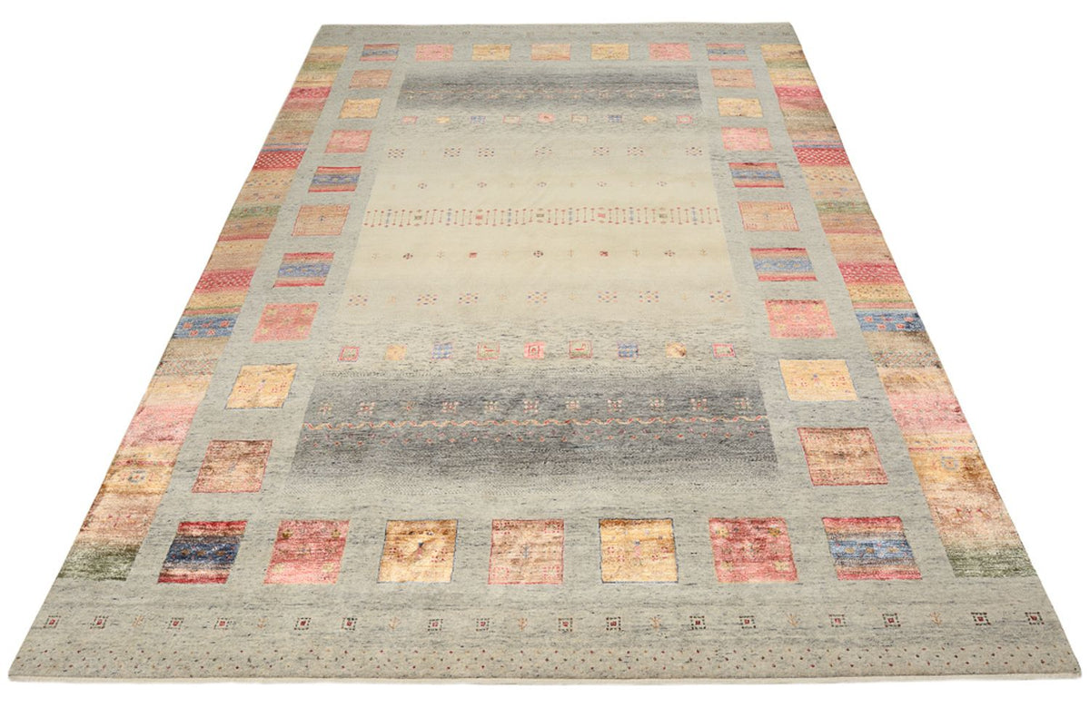 Gabbeh-tæppe - Loribaft Indus - 354 x 248 cm - mørk beige