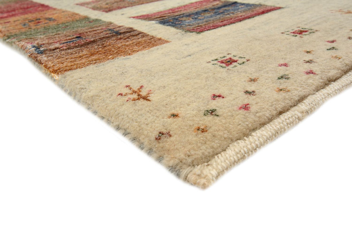 Gabbeh-tæppe - Loribaft Indus - 205 x 157 cm - mørk beige