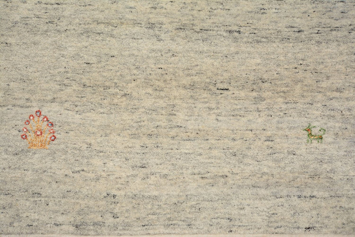 Løber Gabbeh-tæppe - Loribaft Indus - 238 x 82 cm - mørk beige