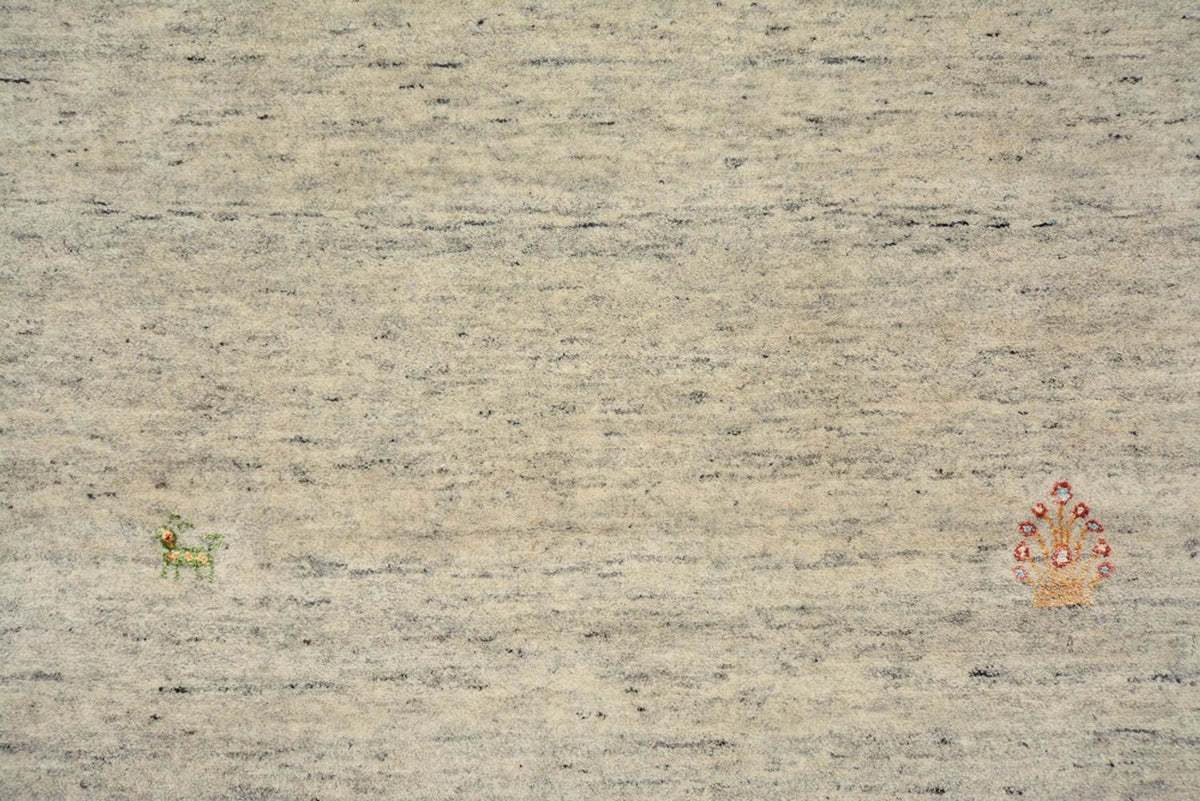 Løber Gabbeh-tæppe - Loribaft Indus - 237 x 82 cm - mørk beige