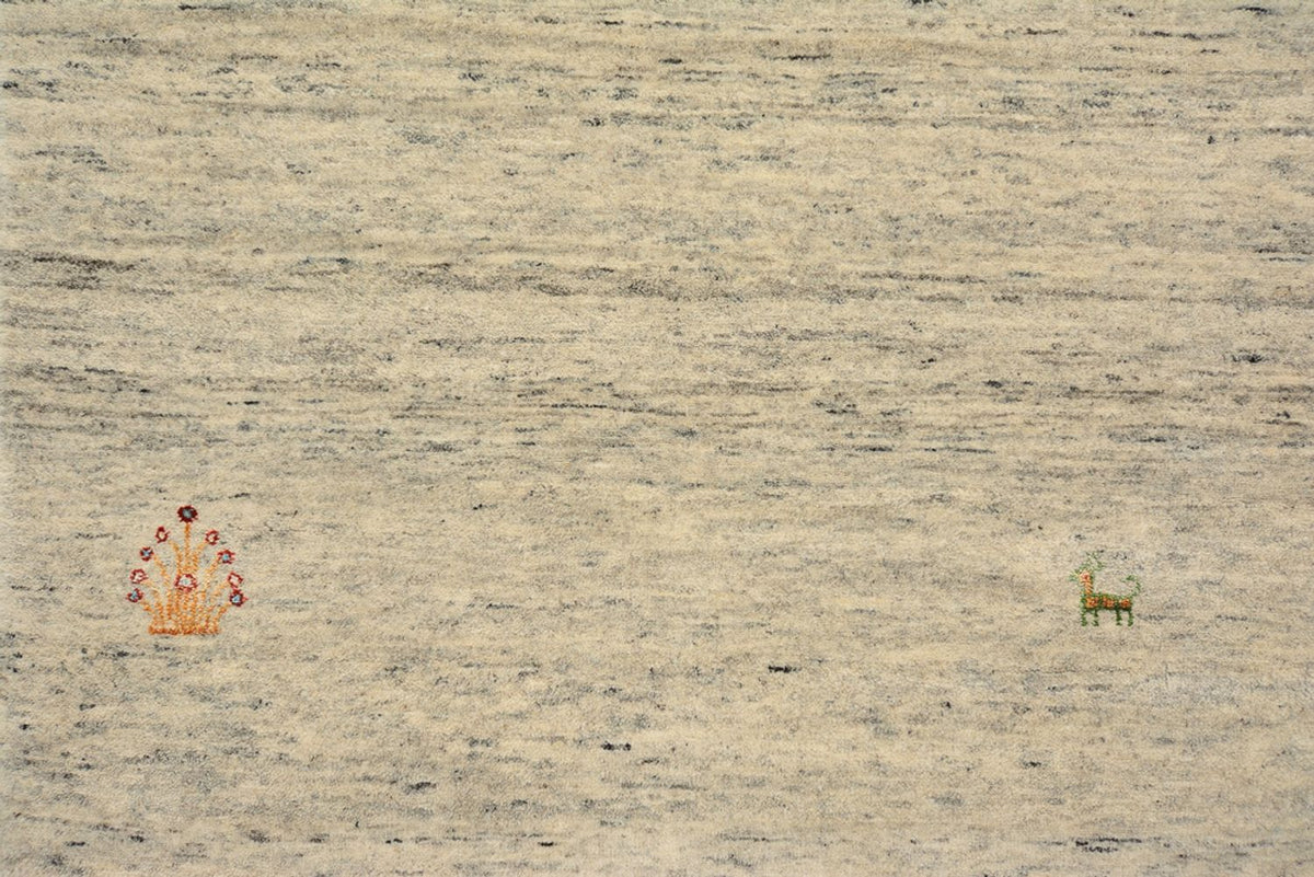 Løber Gabbeh-tæppe - Loribaft Indus - 295 x 80 cm - mørk beige