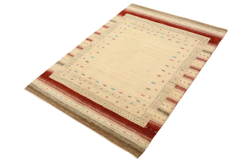 Gabbeh-tæppe - Loribaft Indus - 152 x 106 cm - lys beige