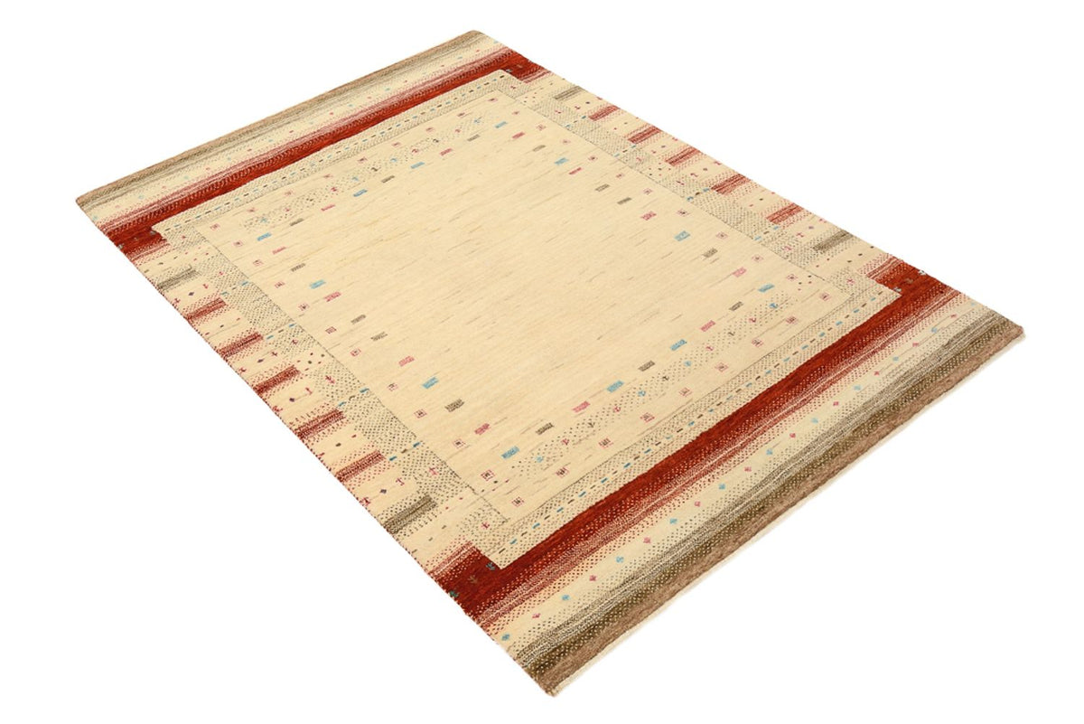 Gabbeh-tæppe - Loribaft Indus - 152 x 106 cm - lys beige
