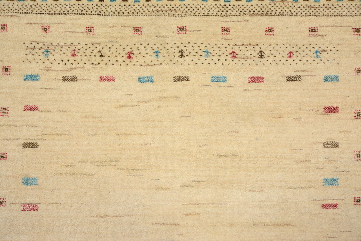 Gabbeh-tæppe - Loribaft Indus - 152 x 106 cm - lys beige