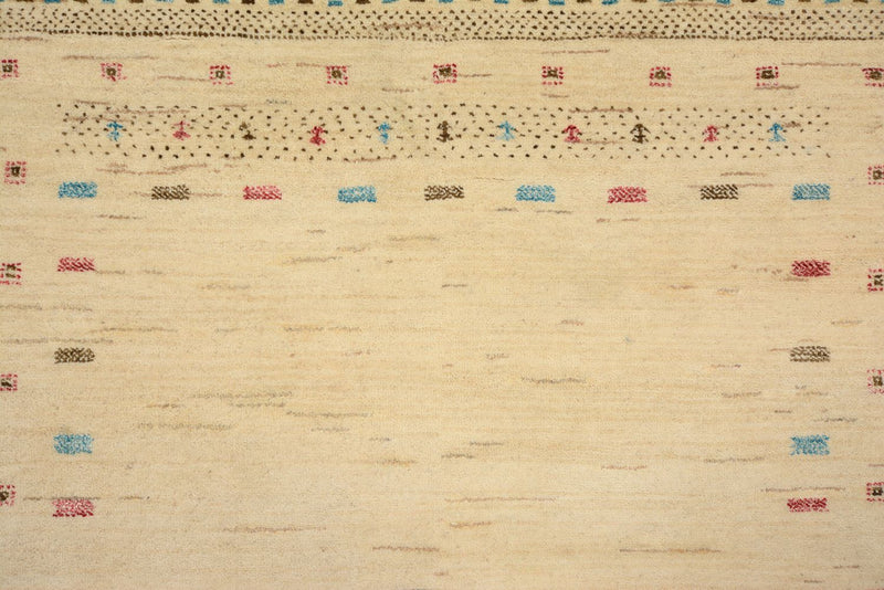 Gabbeh-tæppe - Loribaft Indus - 152 x 106 cm - lys beige