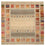 Gabbeh-tæppe - Loribaft Indus firkantet - 249 x 248 cm - mørk beige