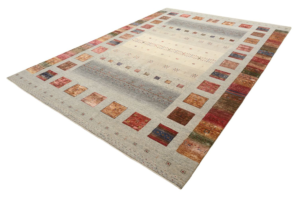 Gabbeh-tæppe - Loribaft Indus - 351 x 251 cm - mørk beige