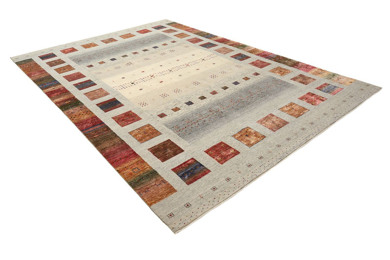 Gabbeh-tæppe - Loribaft Indus - 351 x 251 cm - mørk beige
