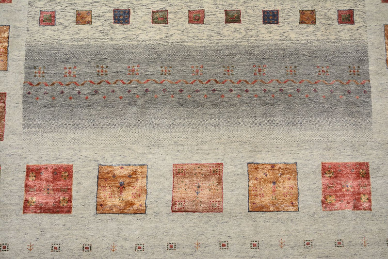 Gabbeh-tæppe - Loribaft Indus - 351 x 251 cm - mørk beige