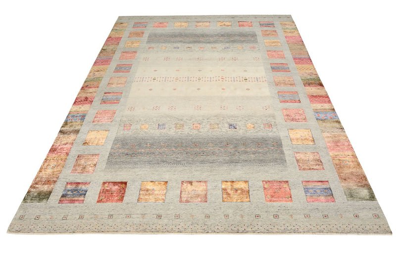 Gabbeh-tæppe - Loribaft Indus - 351 x 251 cm - mørk beige