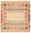Gabbeh-tæppe - Loribaft Indus firkantet  - 204 x 202 cm - lys beige