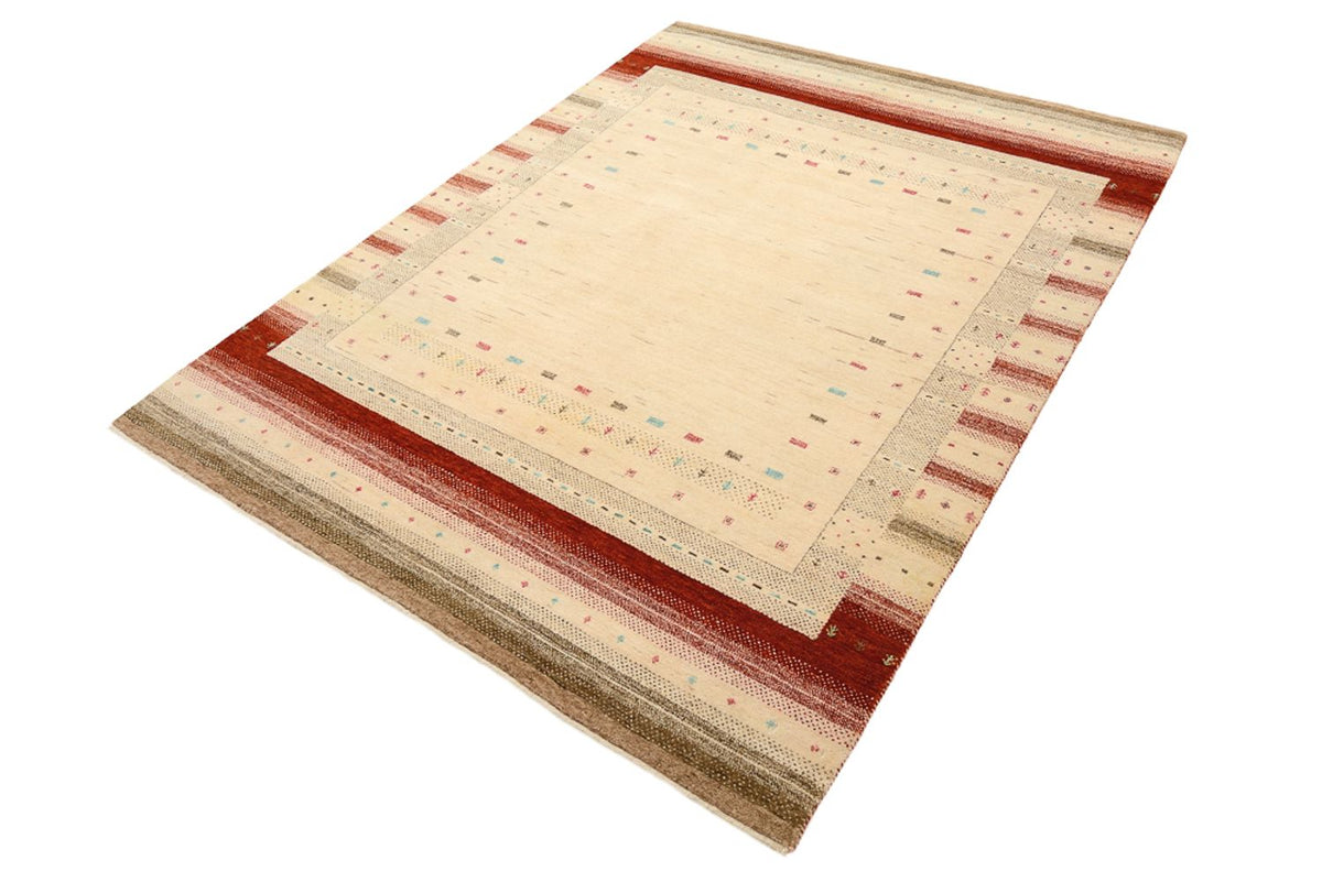 Gabbeh-tæppe - Loribaft Indus - 206 x 156 cm - lys beige