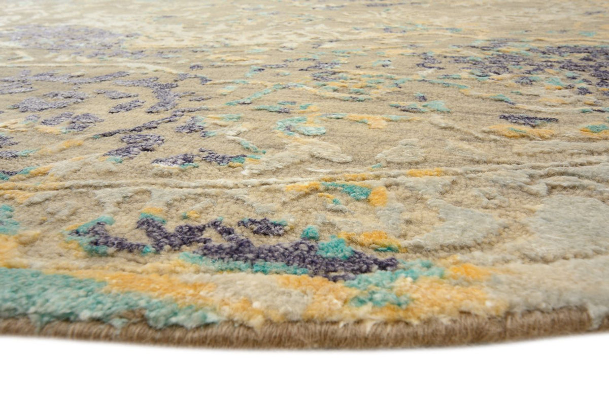 Designer tæppe - 240 x 238 cm - flerfarvet