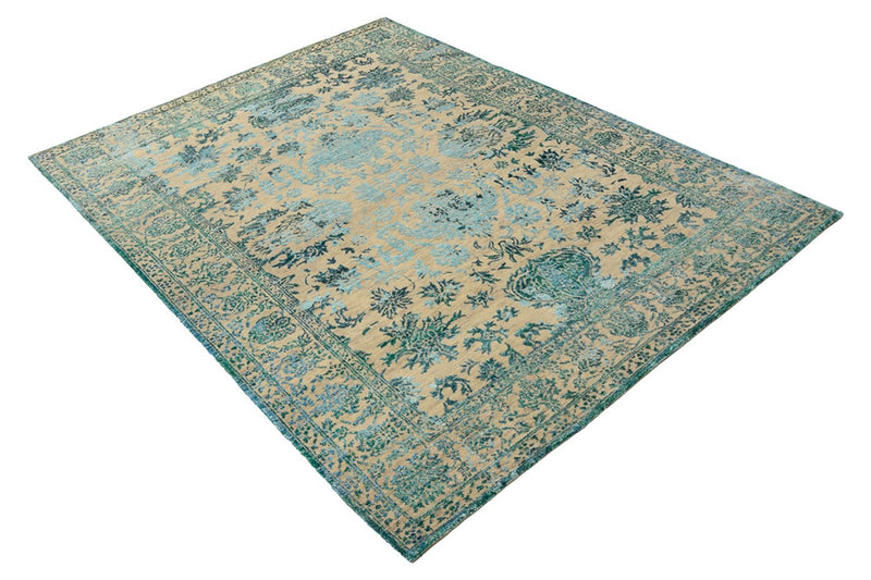Designer tæppe - 201 x 155 cm - lys beige