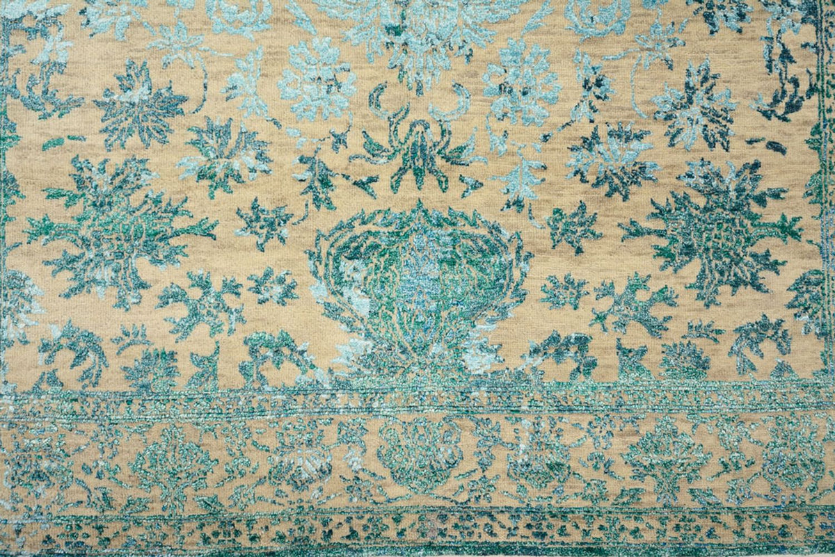 Designer tæppe - 201 x 155 cm - lys beige