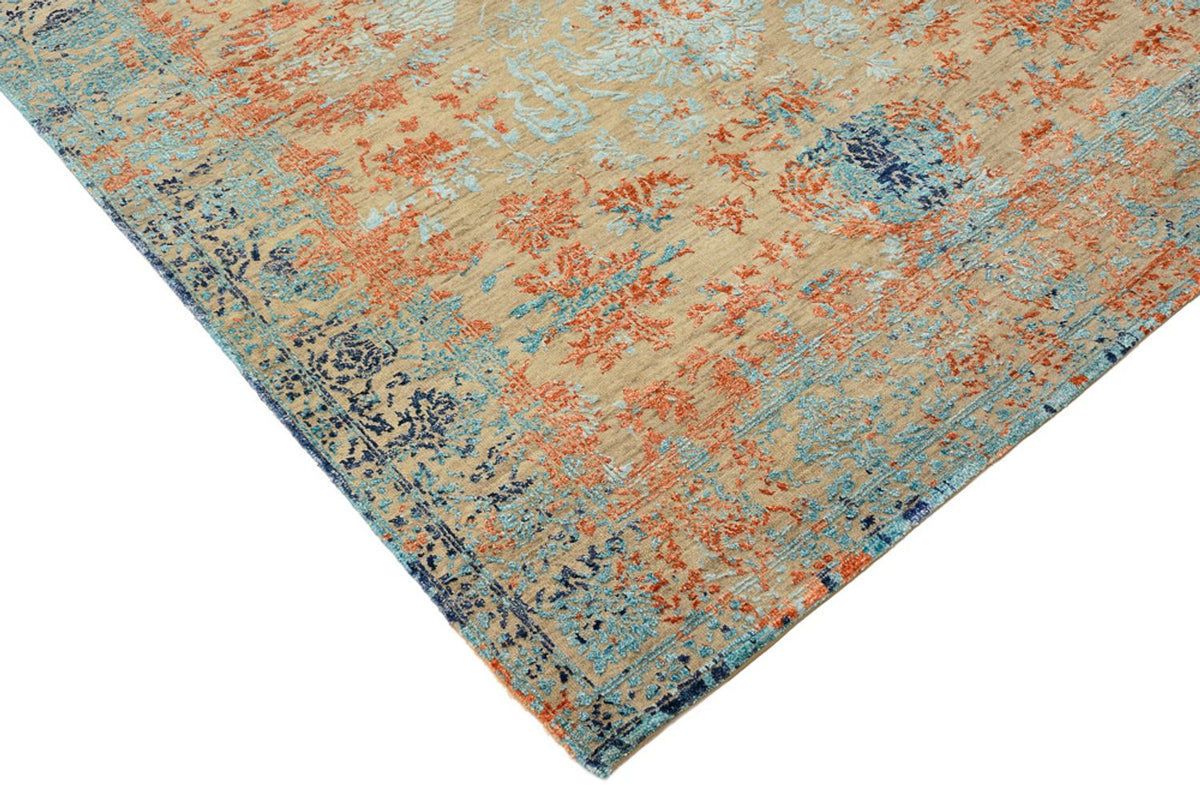 Designer tæppe - 195 x 149 cm - flerfarvet