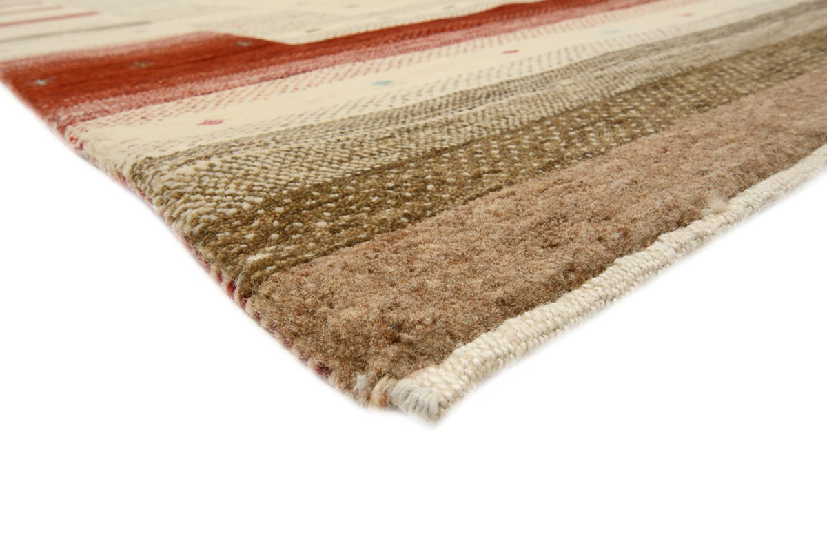 Gabbeh-tæppe - Loribaft Indus - 300 x 254 cm - lys beige
