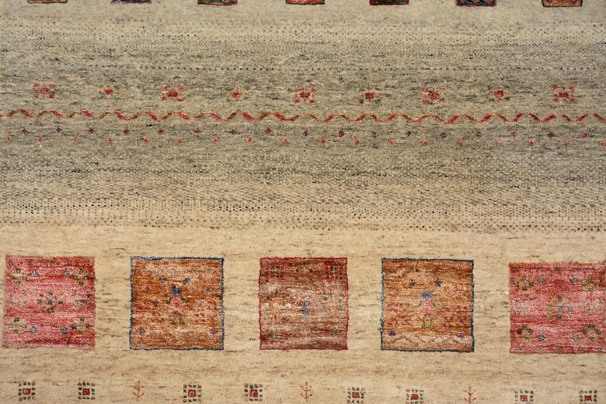 Gabbeh-tæppe - Loribaft Indus - 244 x 172 cm - flerfarvet