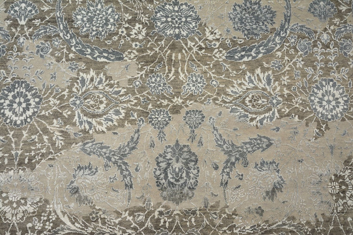 Designer tæppe - 353 x 253 cm - mørk beige