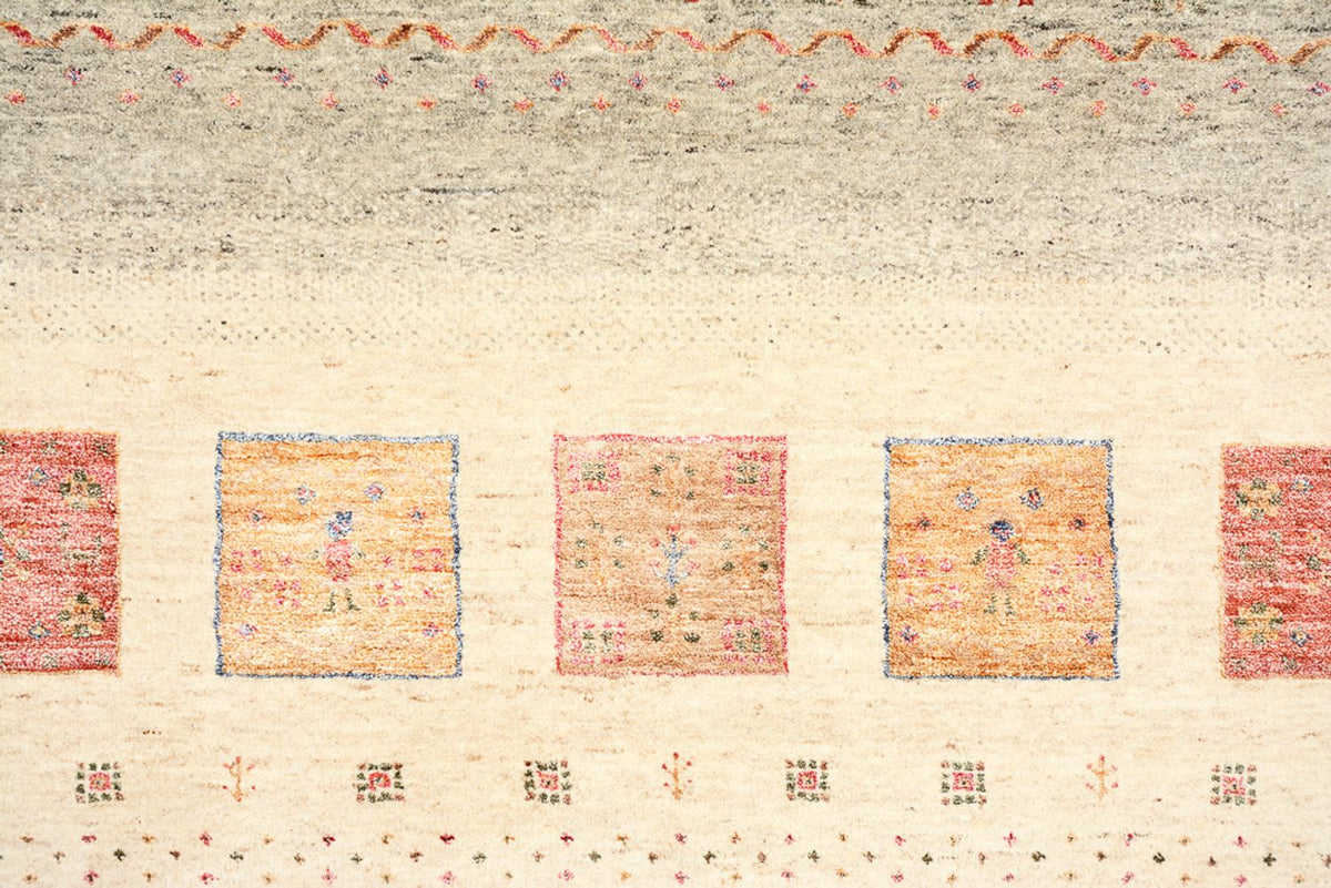 Gabbeh-tæppe - Loribaft Indus - 244 x 175 cm - flerfarvet