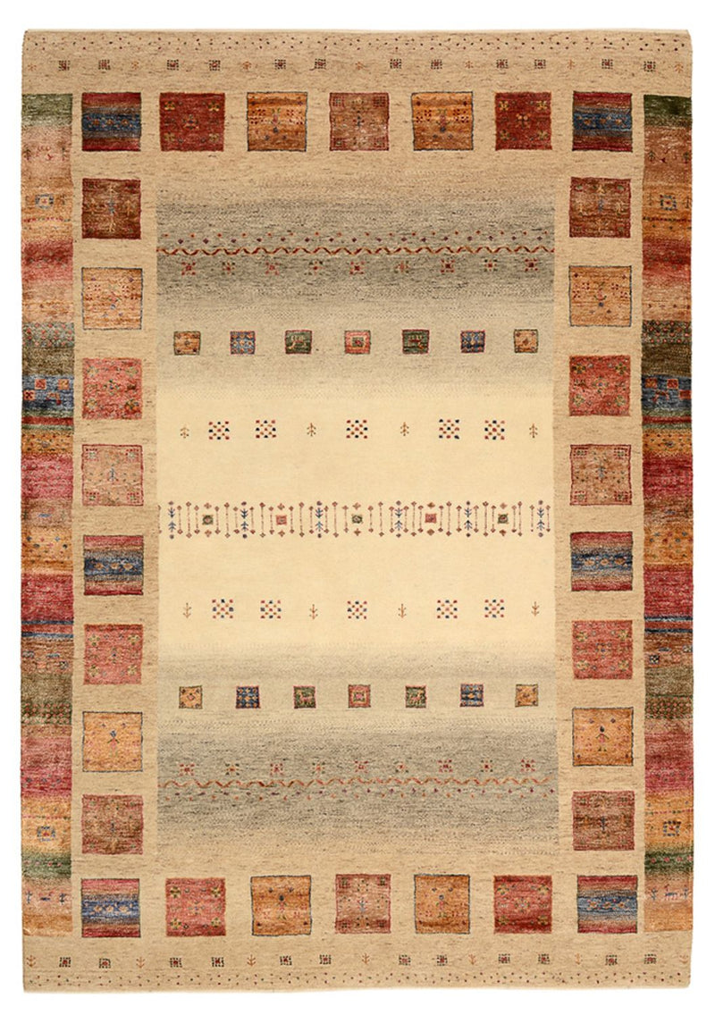 Gabbeh-tæppe - Loribaft Indus - 242 x 168 cm - flerfarvet