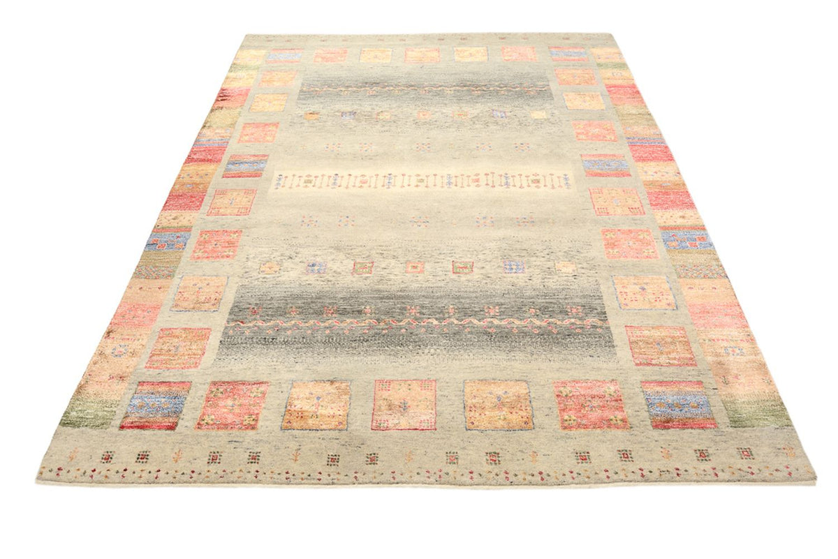 Gabbeh-tæppe - Loribaft Indus - 241 x 176 cm - flerfarvet