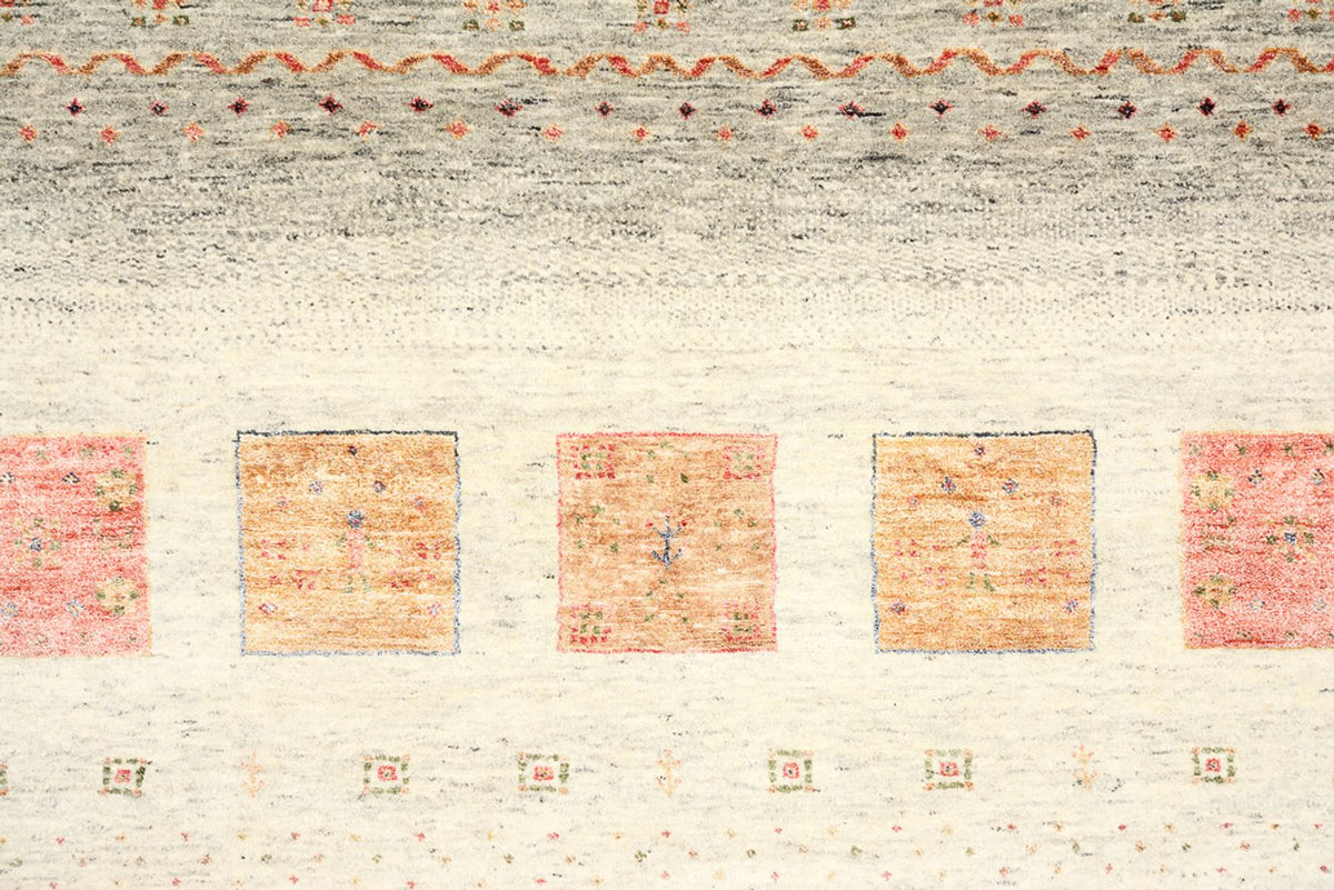 Gabbeh-tæppe - Loribaft Indus - 302 x 206 cm - flerfarvet