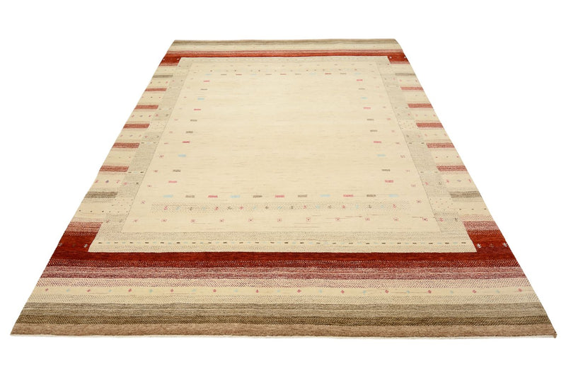 Gabbeh-tæppe - Loribaft Indus - 299 x 210 cm - lys beige