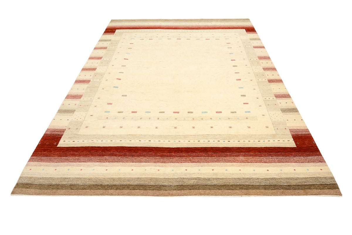 Gabbeh-tæppe - Loribaft Indus - 342 x 254 cm - lys beige