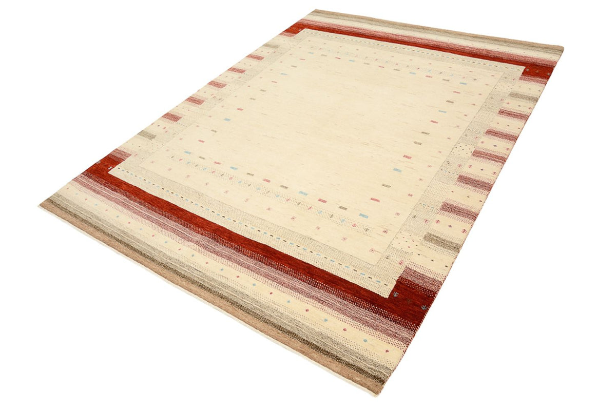 Gabbeh-tæppe - Loribaft Indus - 238 x 174 cm - lys beige
