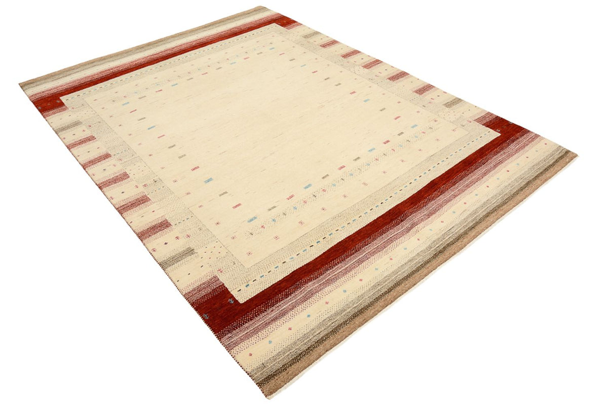 Gabbeh-tæppe - Loribaft Indus - 238 x 174 cm - lys beige