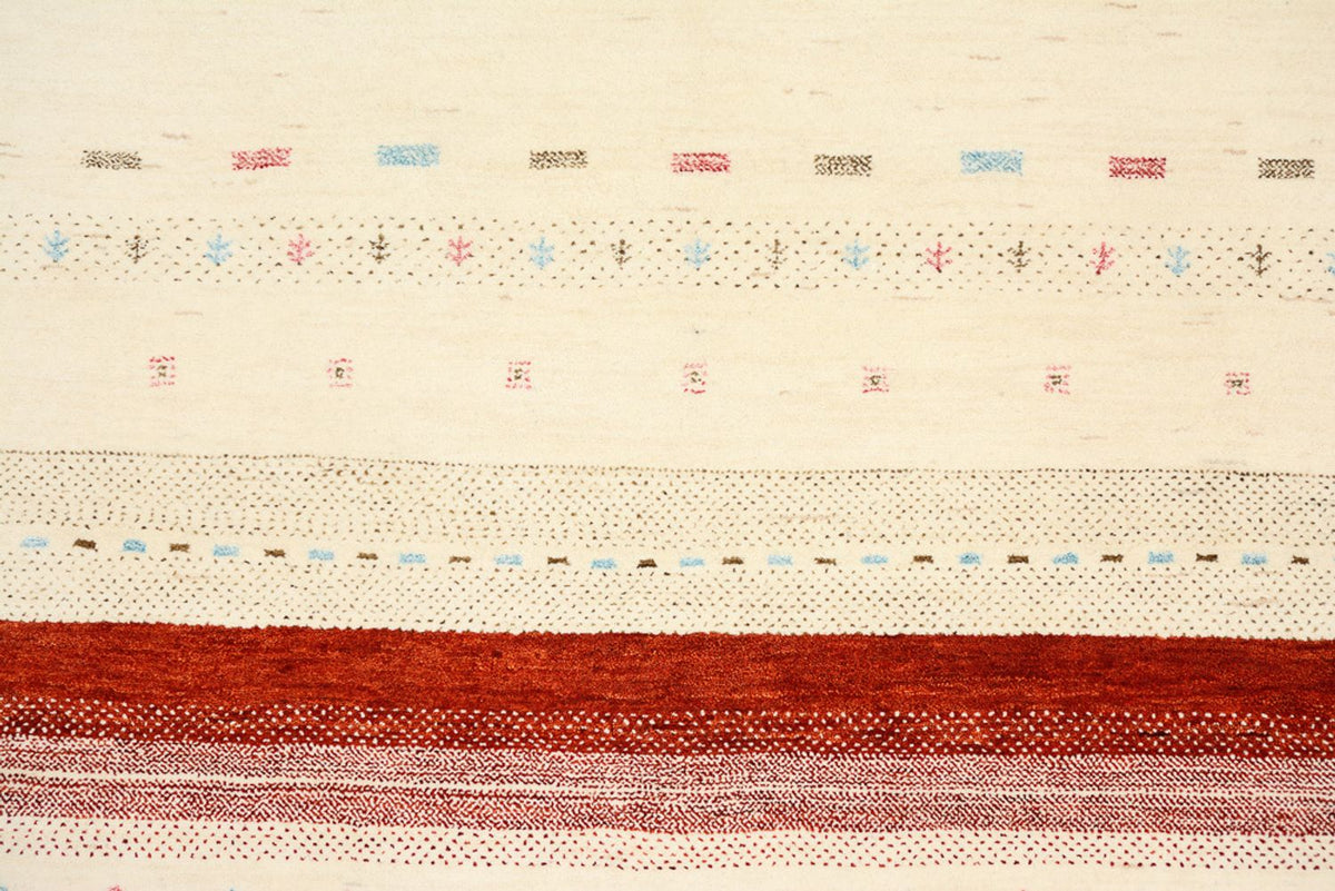 Gabbeh-tæppe - Loribaft Indus - 238 x 174 cm - lys beige