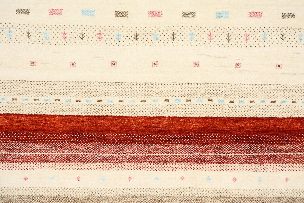 Gabbeh-tæppe - Loribaft Indus - 240 x 175 cm - lys beige