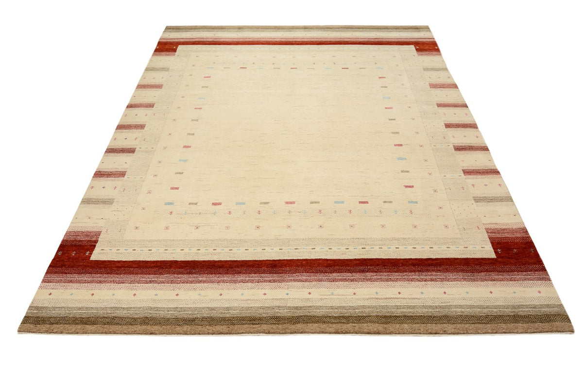 Gabbeh-tæppe - Loribaft Indus - 319 x 251 cm - lys beige