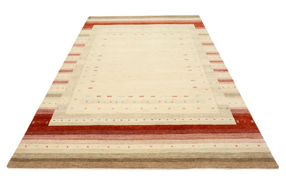 Gabbeh-tæppe - Loribaft Indus - 304 x 205 cm - lys beige