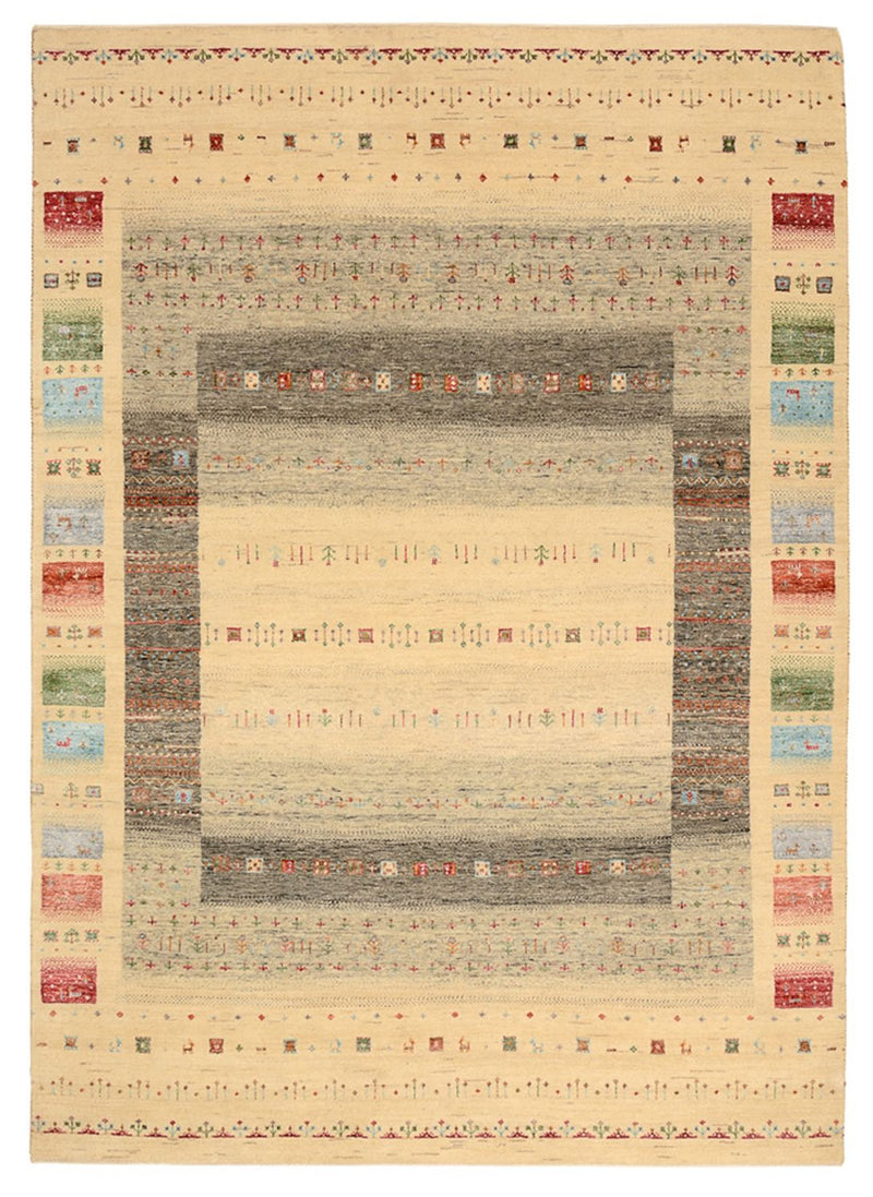 Gabbeh-tæppe - Loribaft Indus - 243 x 171 cm - flerfarvet