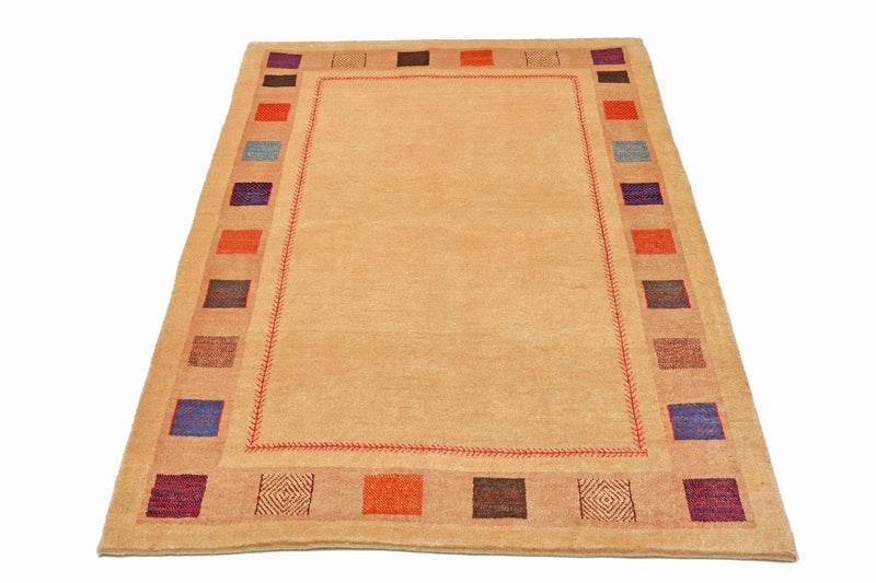 Gabbeh Tæppe - Loribaft Persisk - 158 x 104 cm - gul