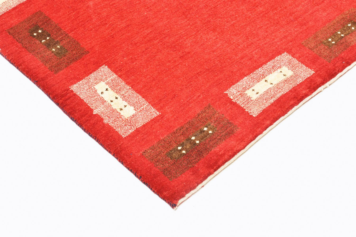 Gabbeh Tæppe - Loribaft Persisk - 166 x 104 cm - rød