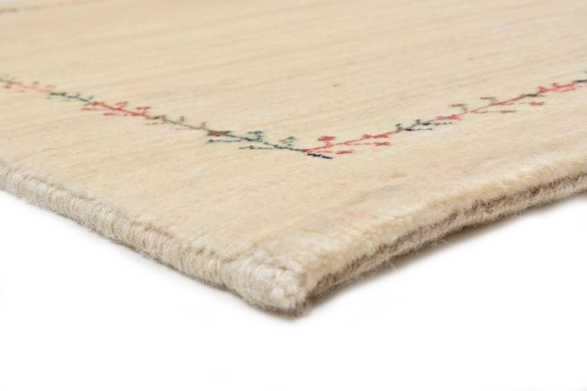 Gabbeh Tæppe - Loribaft Persisk - 93 x 64 cm - natur