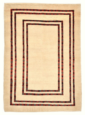 Gabbeh Tæppe - Loribaft Persisk - 179 x 127 cm - beige