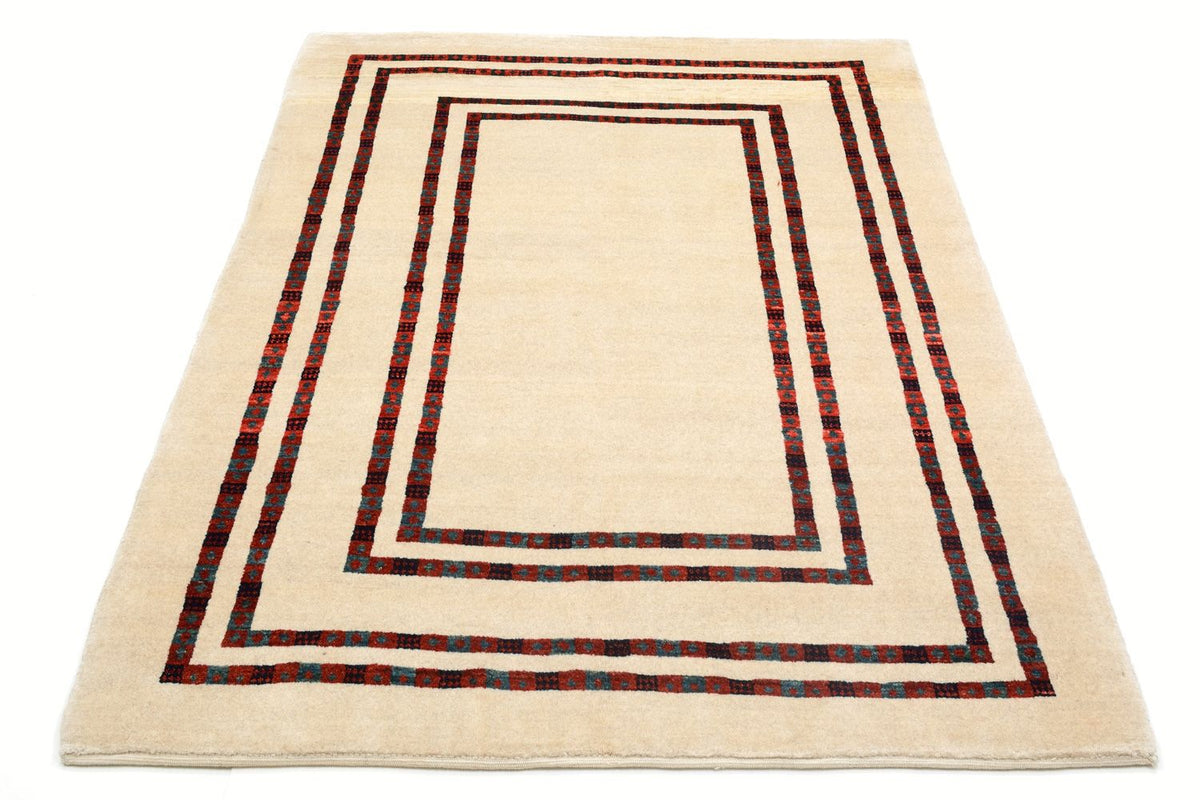 Gabbeh Tæppe - Loribaft Persisk - 179 x 127 cm - beige