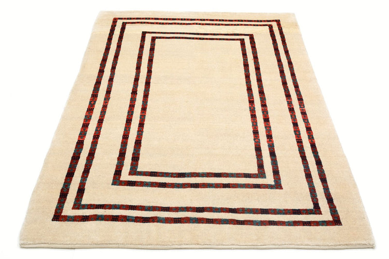 Gabbeh Tæppe - Loribaft Persisk - 179 x 127 cm - beige